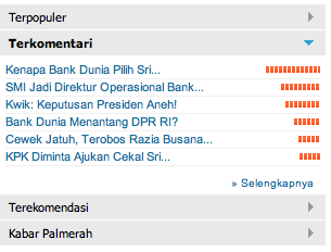 News dengan hide and show